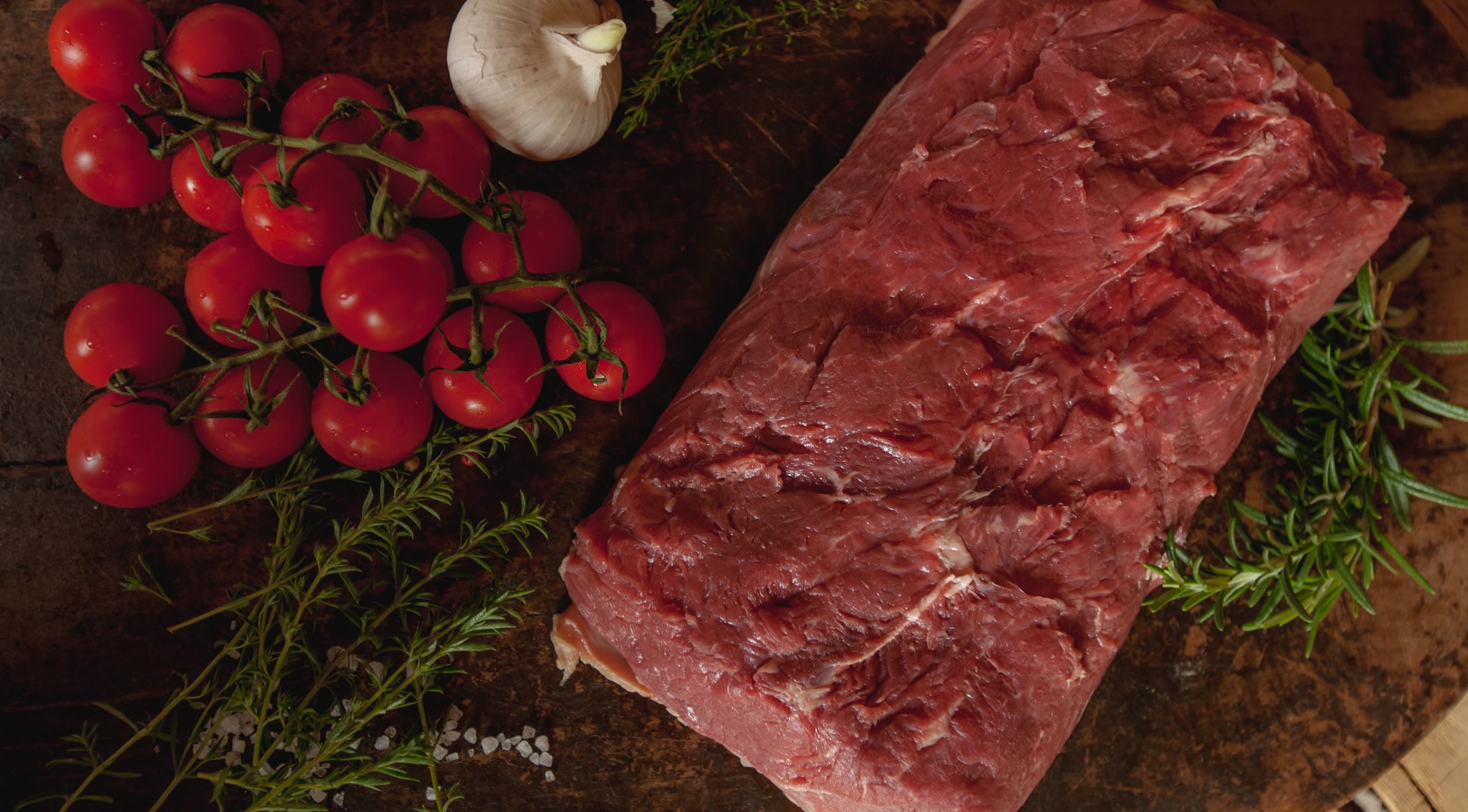 Roastbeef vom Aberdeen Angus aufgeschnitten, medium rare