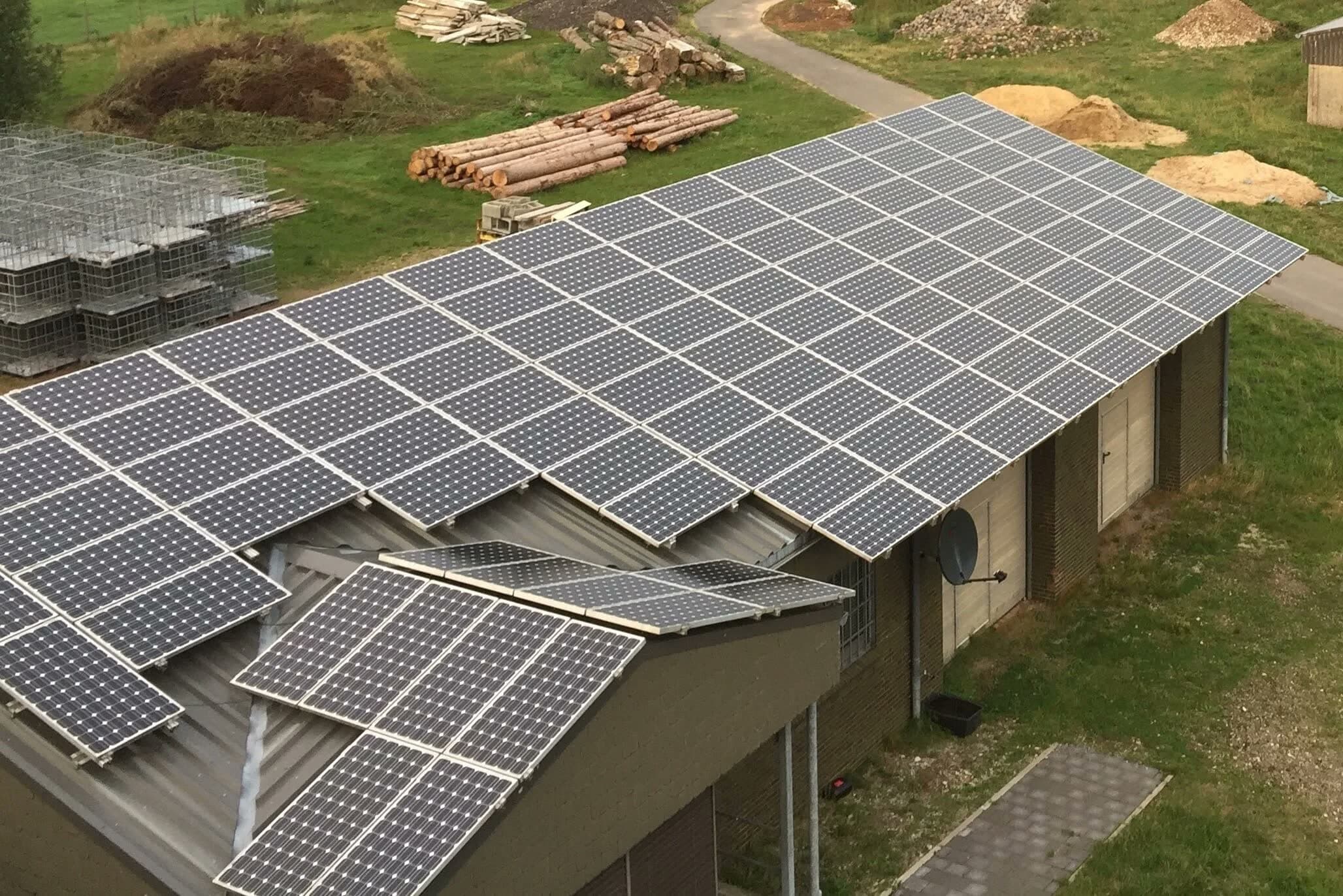 Photovoltaik-Anlage auf dem Depot